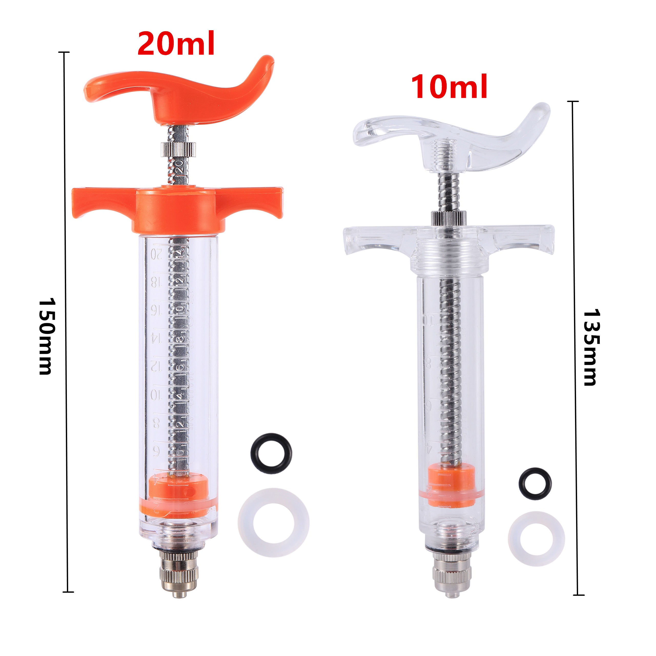 10 20mL Parrot Pigeon Fledgling Feeding Syringe Manual Rearing Gavage Needle Pet Feeding Bird Syringe