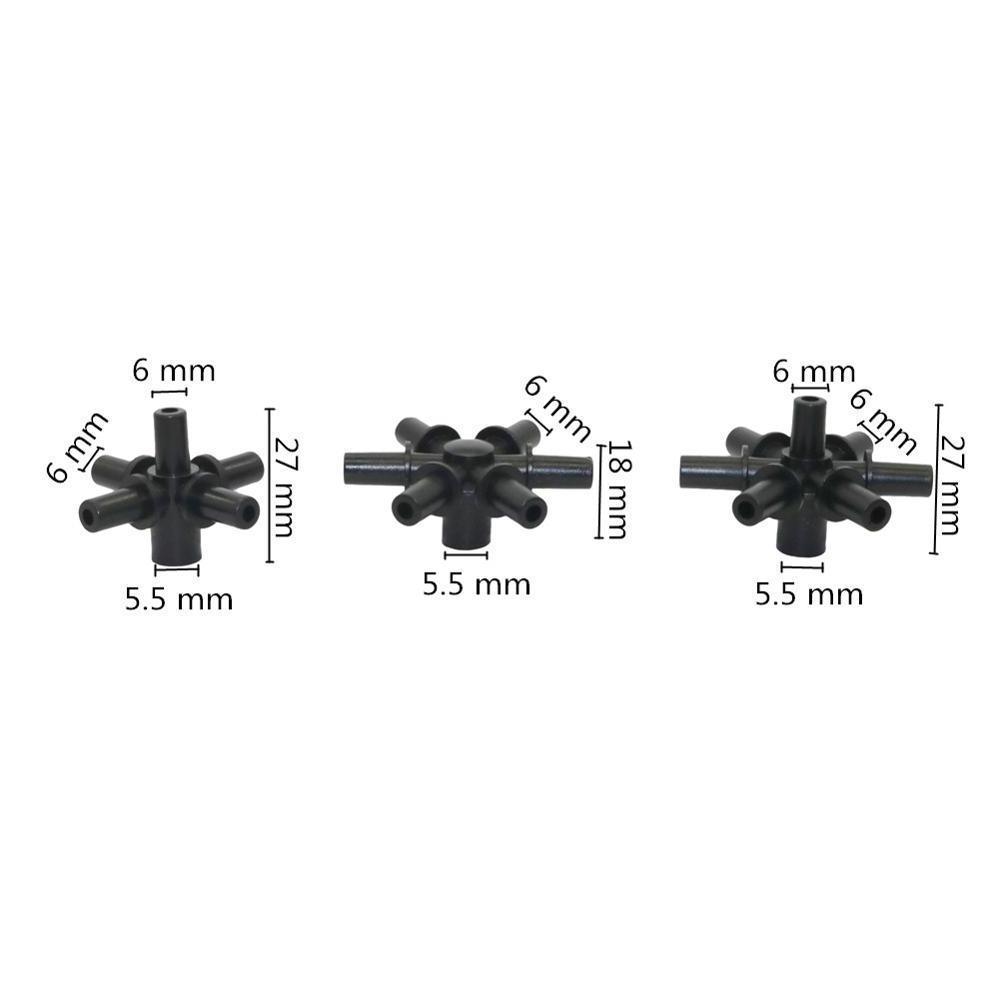 Plastic 1/2'' Male Thread 5 Way 6 Way 7 Way Atomized Nozzle Cooling System Misting Nozzle