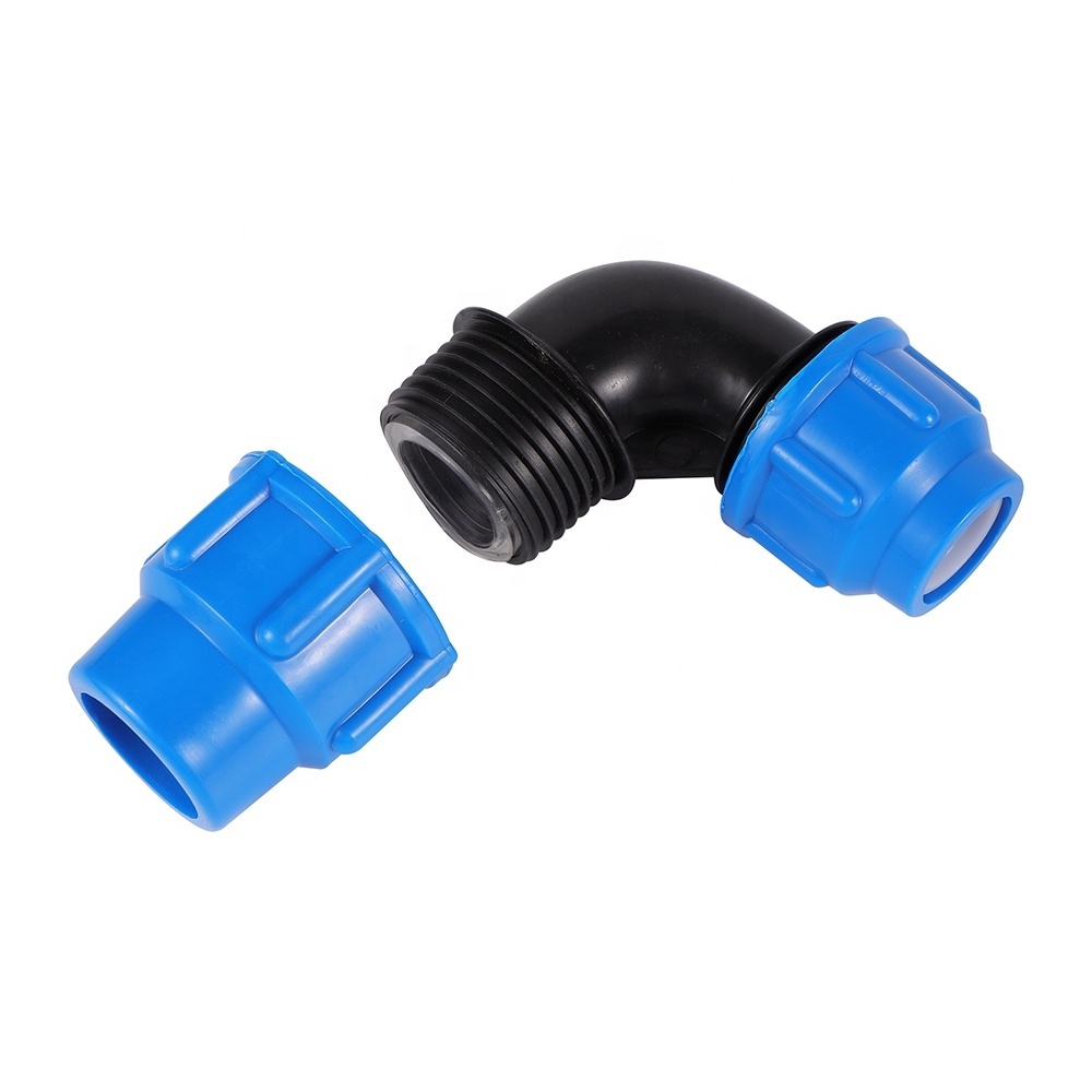 Plastic PE Water Pipe Quick Connector 25-20/32-25mm 90 Degree Elbow Reducing Fast Joint PE PVC Pipe Fitting Irrigation Supplies