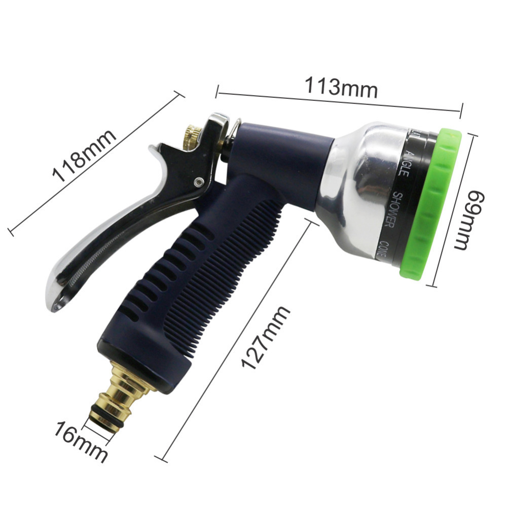 Adjustable 9 Patterns Car Wash Hose Water Gun Sprayers