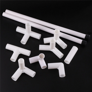 Inner Diameter 19mm Straight Elbow 3 4 Way Tee 60 90 120 135 Degree PVC Pipe Connector Adapter DIY Tent Fitting