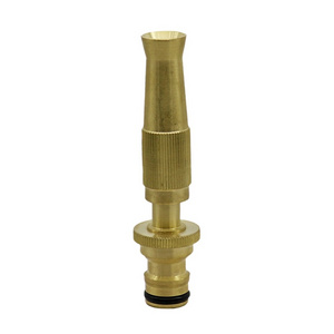 High Pressure Variable Flow Direct Injection Type Brass Water Gun 16 mm Nipple Joint Irrigation Car Washing Nozzle