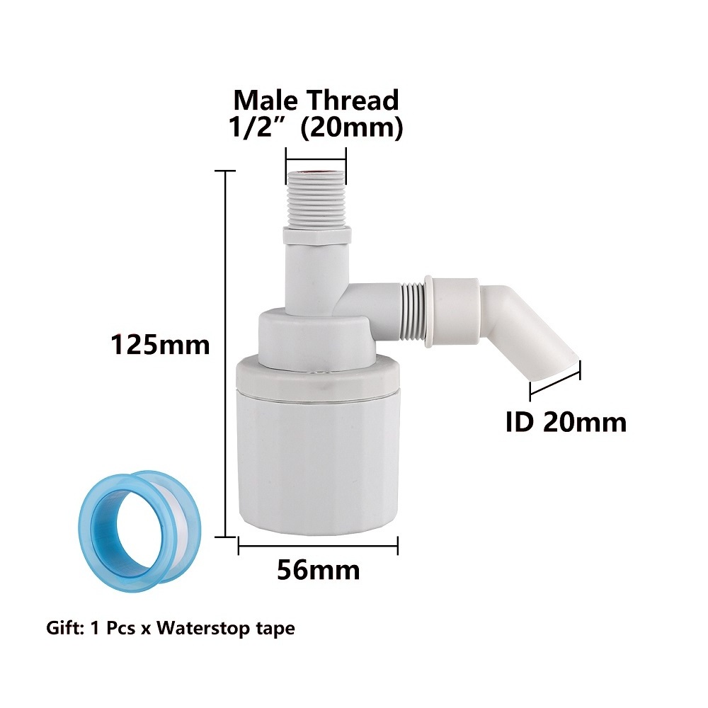 1/2 Inch Male Thread Automatic Water Tank Level Control Valve Float Ball Valve Liquid Level Valve