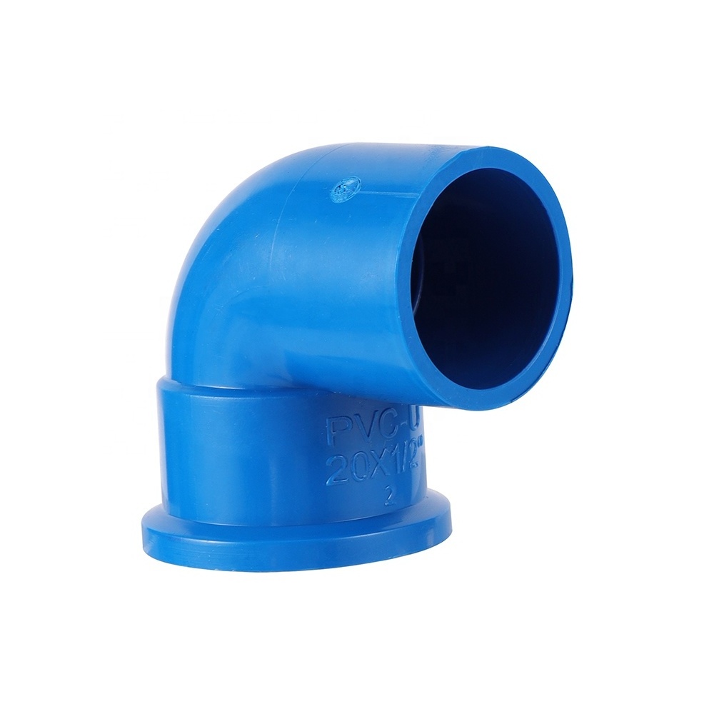 1/2 Inch Female Thread PVC 90 Degree Pipe Connector Water Supply Fitting UPVC Elbow Connector