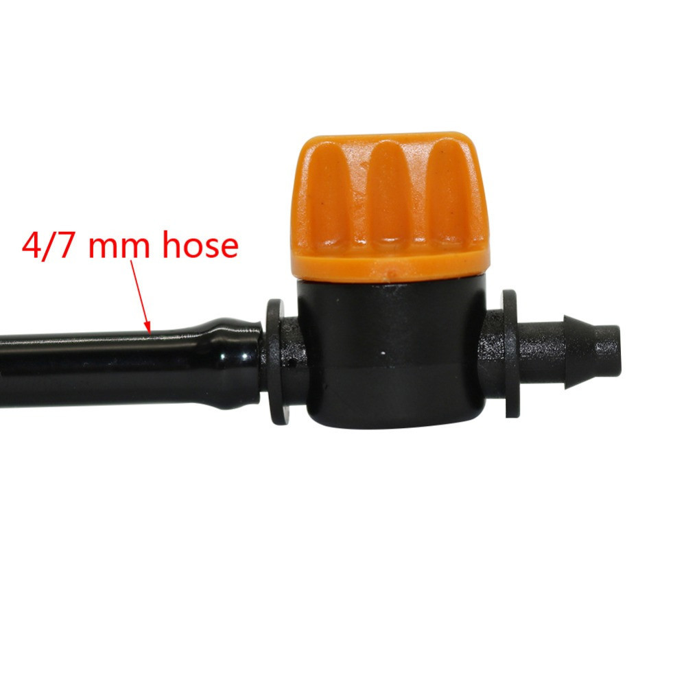 4mm Garden Micro Irrigation Drip Irrigation Fittings Mini Valve Hose Pipe Water Flow Control Valve