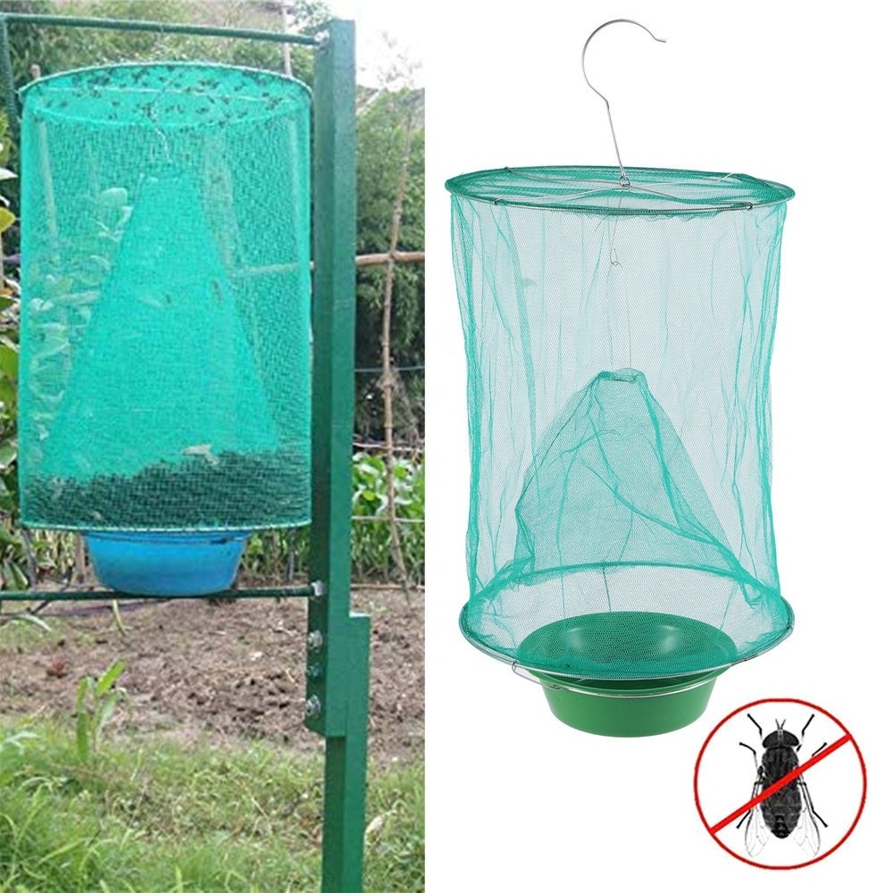 Fly Catcher Killer Pest Control Hanging Bugs Fly Trap Cage Traps Outdoor Hanging Fly Catcher Net