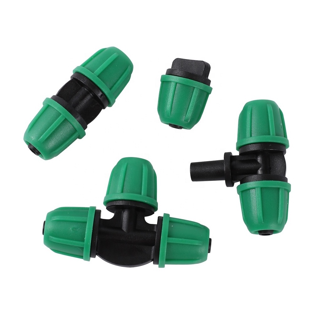 1/4 inch Pipe Locked Coupling Micro Drip Irrigation System 4/7mm PVC Hose Pipe Fitting Barbed Tube Connector