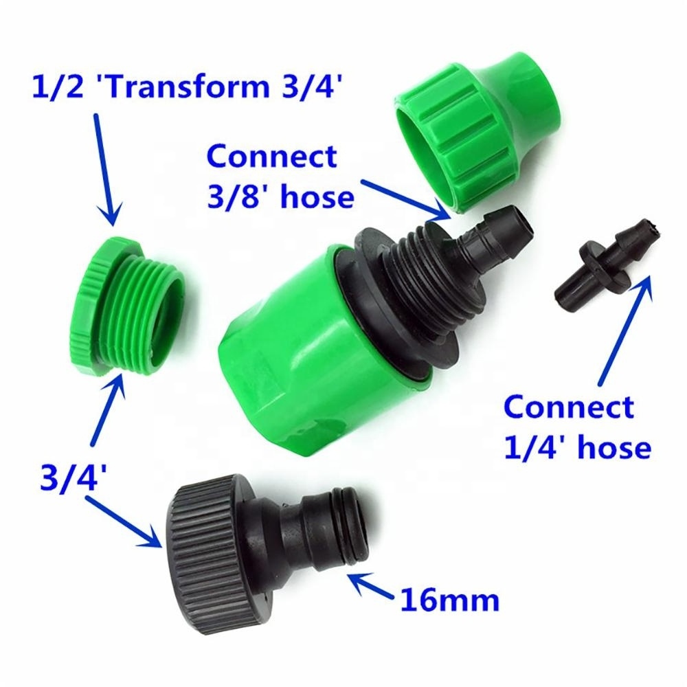 1/2 or 3/4 inch Female Thread Quick Coupling Connector Garden Hose Water Tap Adapter Connector Joint