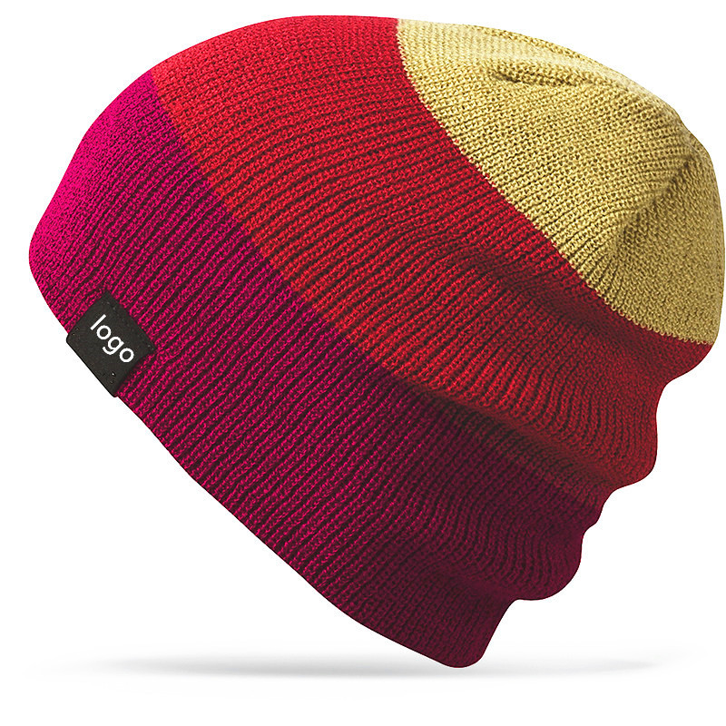 Multi-Color Beanie Hats for Men Rainbow Stripe Stripped Multi Color Knit Beanie