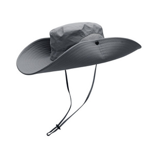 Plain Blank Outdoor Hunting Fishing Bucket Hat For Men Black Navy Fisherman Bucket Hat