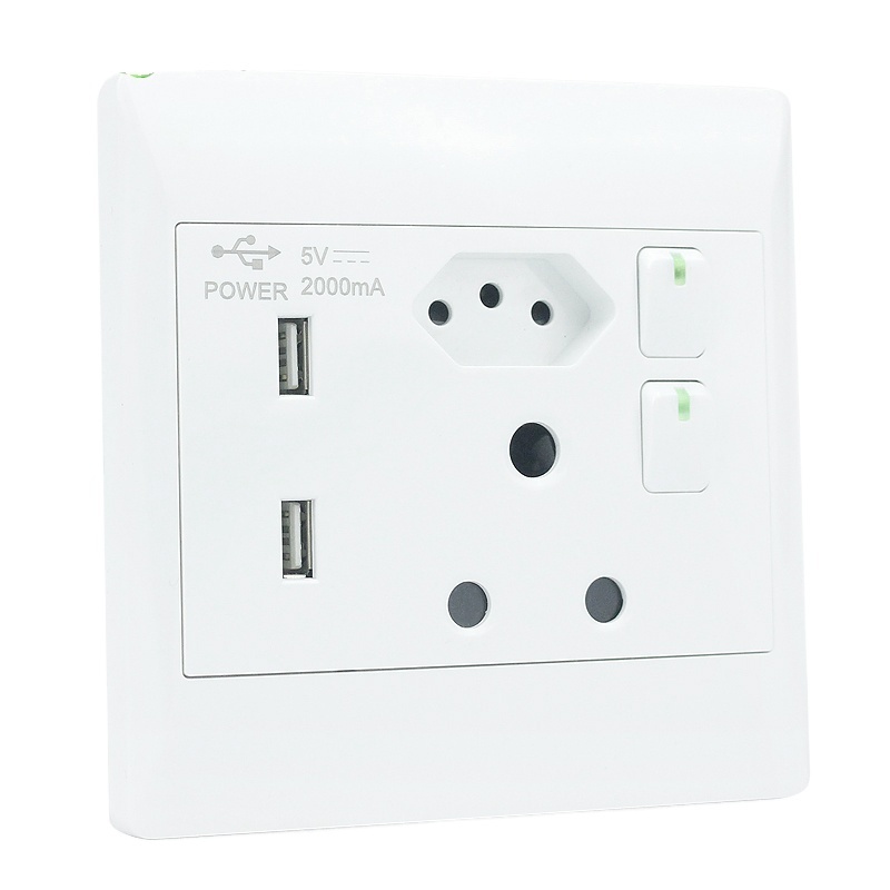 High Quality South africa wall socket outlets electric switch and socket modern