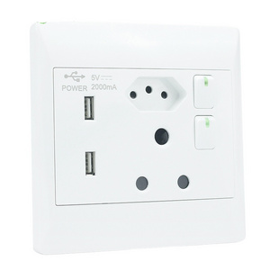 High Quality South africa wall socket outlets electric switch and socket modern