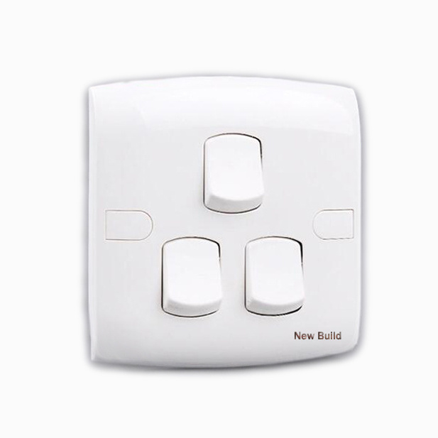 UK double US power wall electrical 13A switched socket PC cover