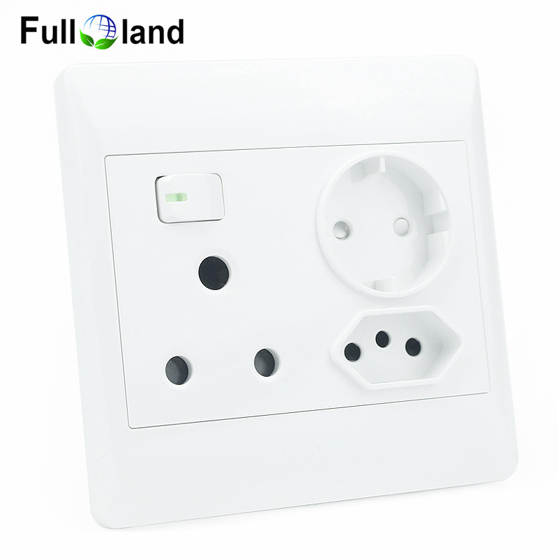 High Quality South africa wall socket outlets electric switch and socket modern