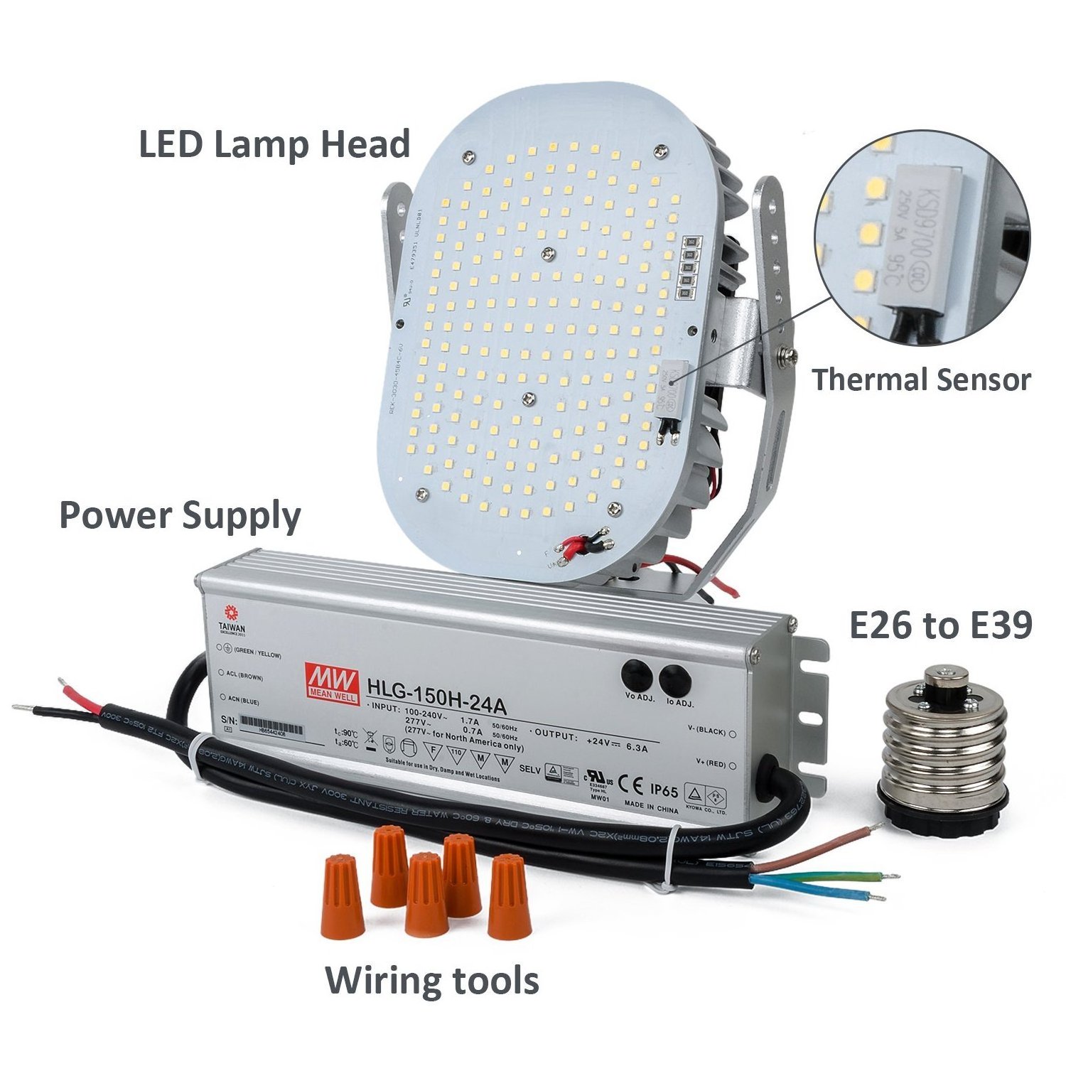 Street Lights Safety  Retrofit Kits 150w 200w 300w DLC LED replacement Lamps