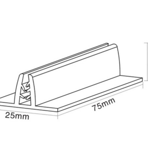 Supermarket Super T Grip Adhesive Shelf Edge Sign Holders  Price Label Holders