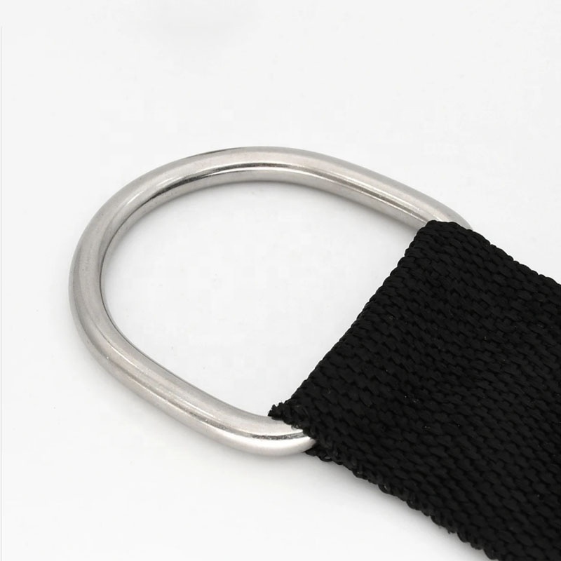 Custom Fully Weld Metal D-Ring Stainless Steel Adjustable Seamless D Ring Buckle For Belt Bag Handbag Backpack Straps Dog Leash