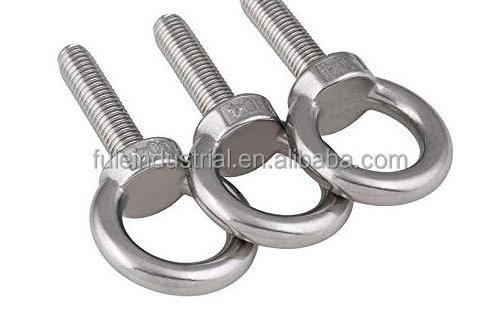 Custom  Fastener Manufacturer Direct Supply Stainless Steel A2 70 A4 80 DIN580 Triangle Ring Lifting Hook Eye Bolts