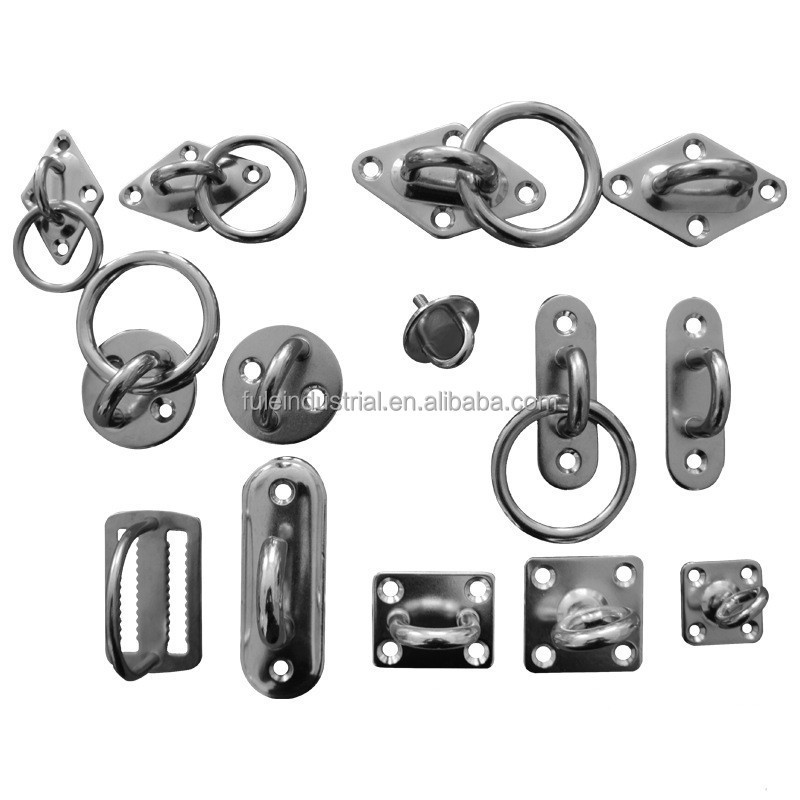 Stainless Steel Garden Wall Anchor Bolt M8 Carabiner Hooks O-Ring Eye Plate Aerial Yoga Hammock Swing Hanging Kit Living Room