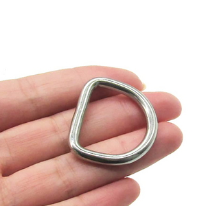 Wholesale Polished Stainless Steel Rigging D-Ring Hardware 25mm to 50mm Welded Size Type 316 and 314