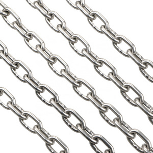 Germany Standard 316 Stainless Steel Din763 Din766 2mm Link Chain Long Short Welded Link G80 Towing Swing Car Boat Lifting Chain