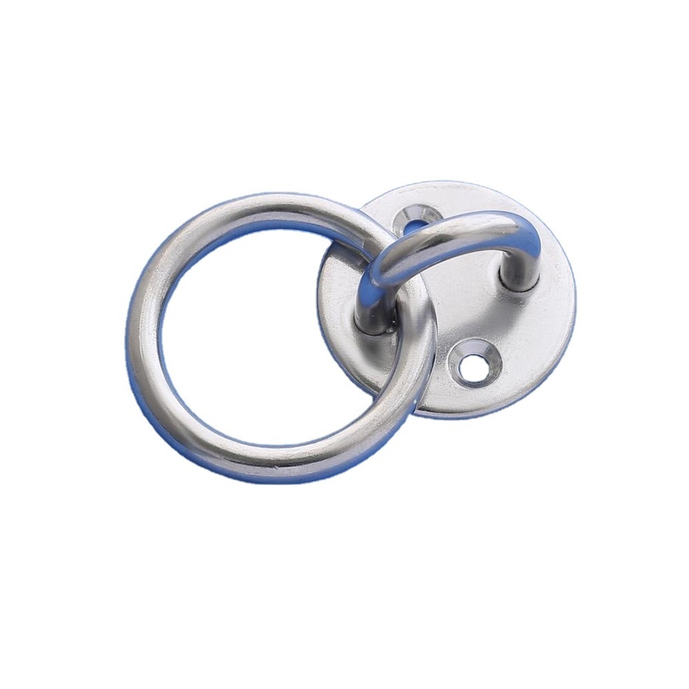 Wholesale Rigging Hardware 304/316 Stainless Steel Marine Grade Hardware Wall Mounted Ring M5 M6 M8 Round Pad Eye With Ring