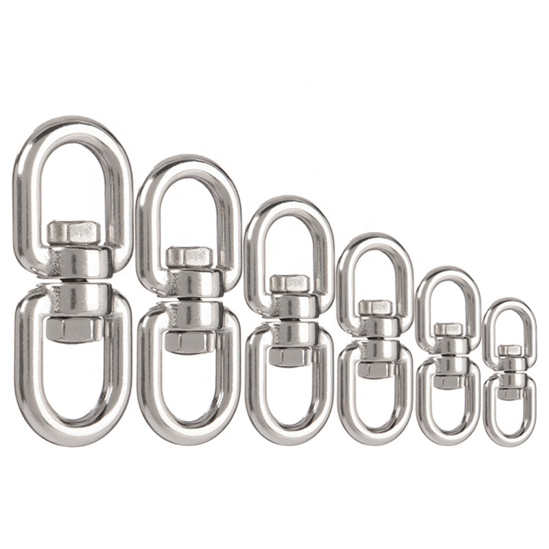 304 Stainless Steel Ring Connector Double Ended Eye To Eye OO Swivel Hook For Hanging Chair Swing Sand Hanging Basket Yoga