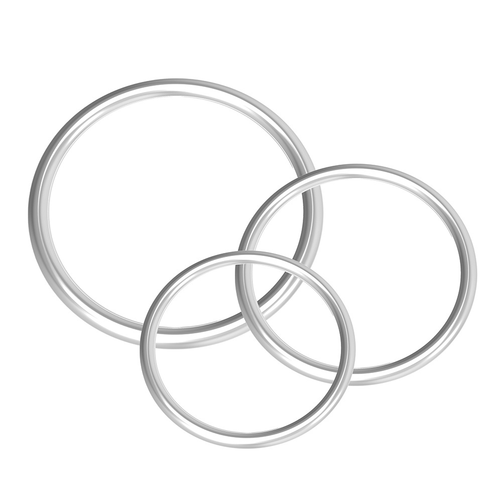 Rings Bag Parts O Ring 304 316 Closed Round Shape Metal Stainless Steel Welding Seamless Circle Type Inner Size 28.9mm Silver