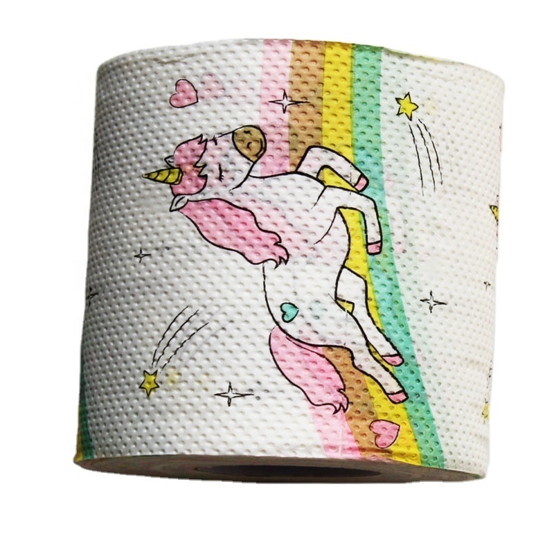 made in China Soft Cheap pink unicorns decoration Printing toilet paper