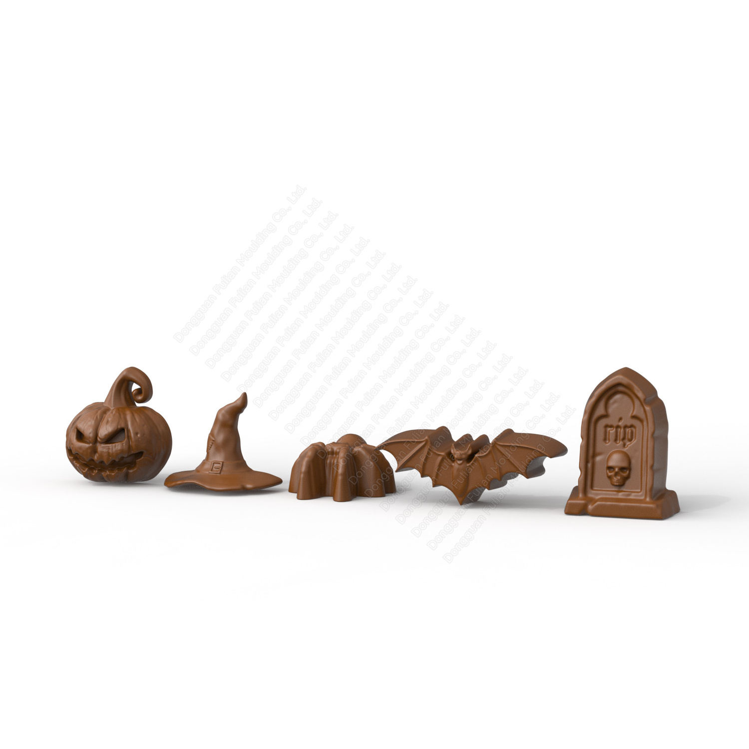 H1 Halloween 5 in 1 Silicone Mould Chocolate Silicone Halloween Molds candle moulds silicone