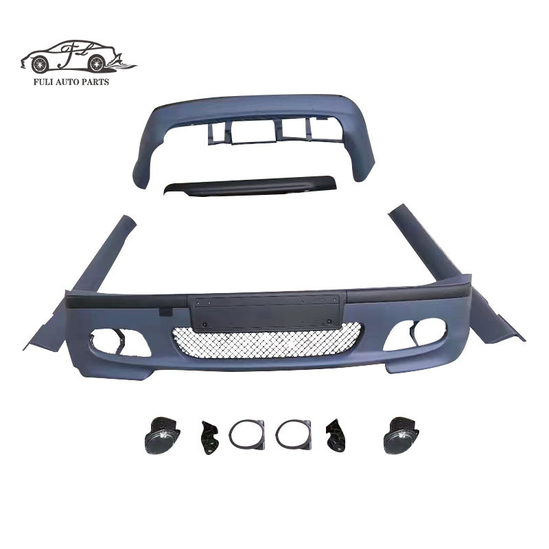 FULI Body kit For Bmw E46 Upgrade MT Style Front bumper Rear bumper Side skirts Car bumpers