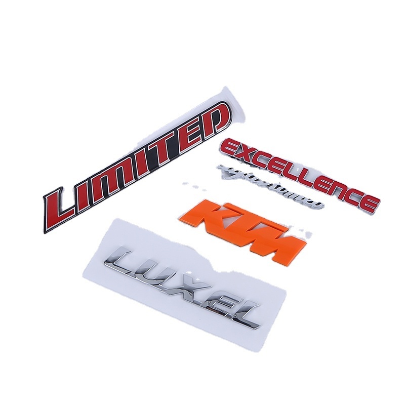 plastic ABS chrome adhesive auto chrome emblems