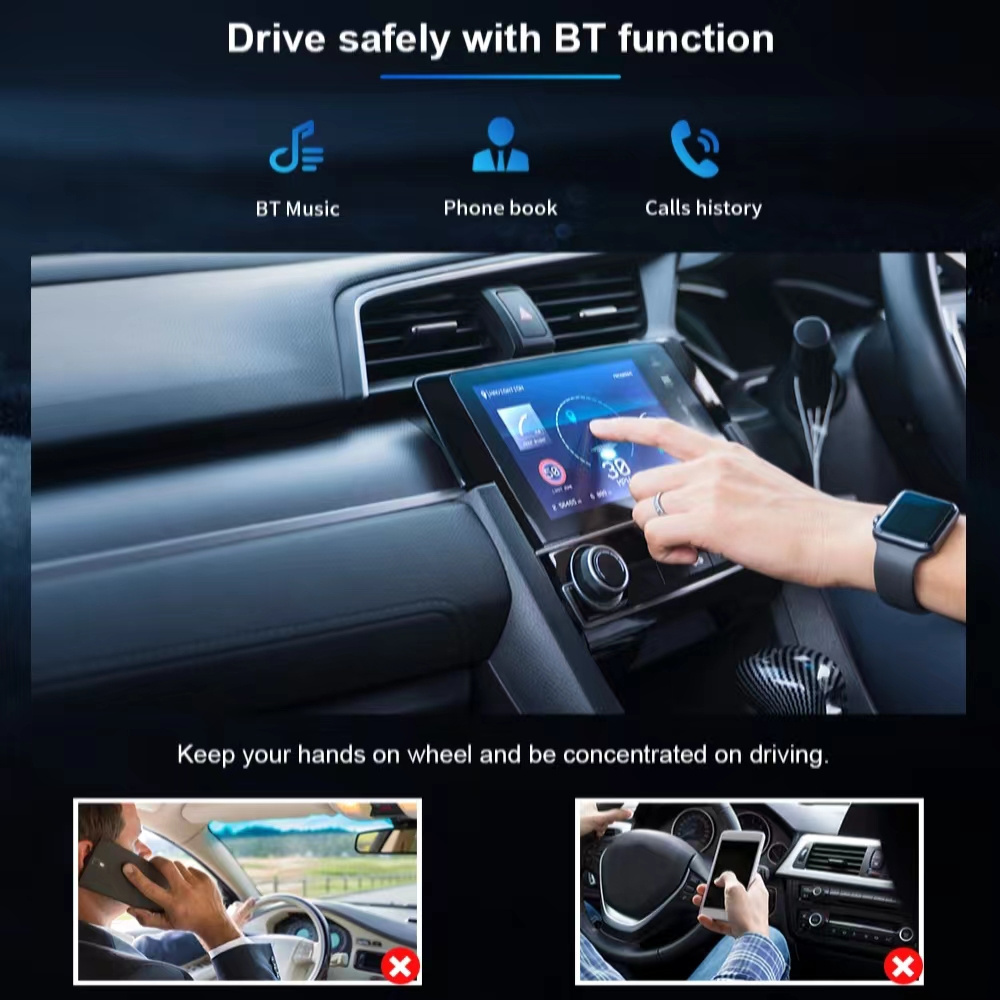 RTS/e6, 10 inch 2K QLED 4+64G, DVR, 4G/WIFI, Good Sound car navigation, universal car dvd player for all models