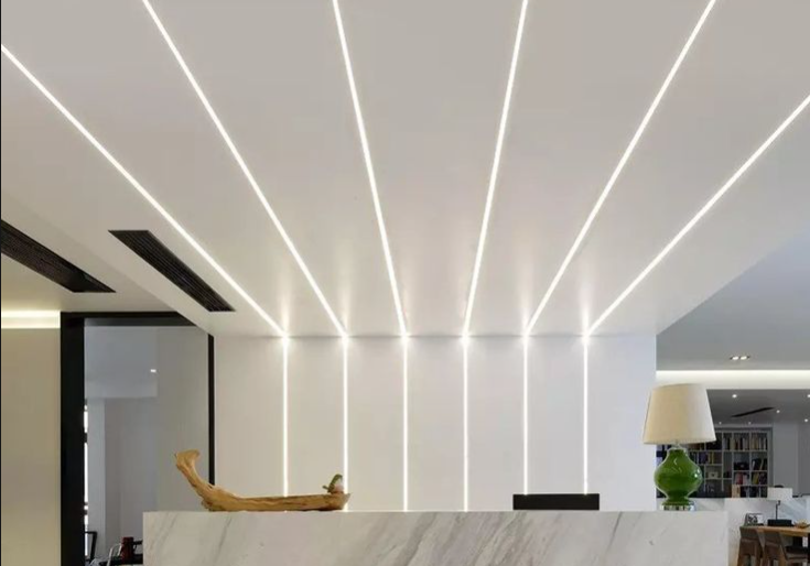 For strip light channel extrusion pendant linear lamp surface recessed corner round gypsum wall plaster in led aluminum profile