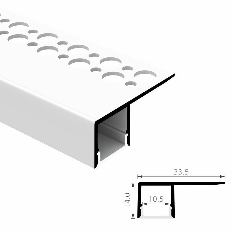 K5-2 For Ceiling Dry Wall Alu Profil Channel Recessed Architectural Drywall Gypsum Unilateral Plaster in LED Aluminium Profile