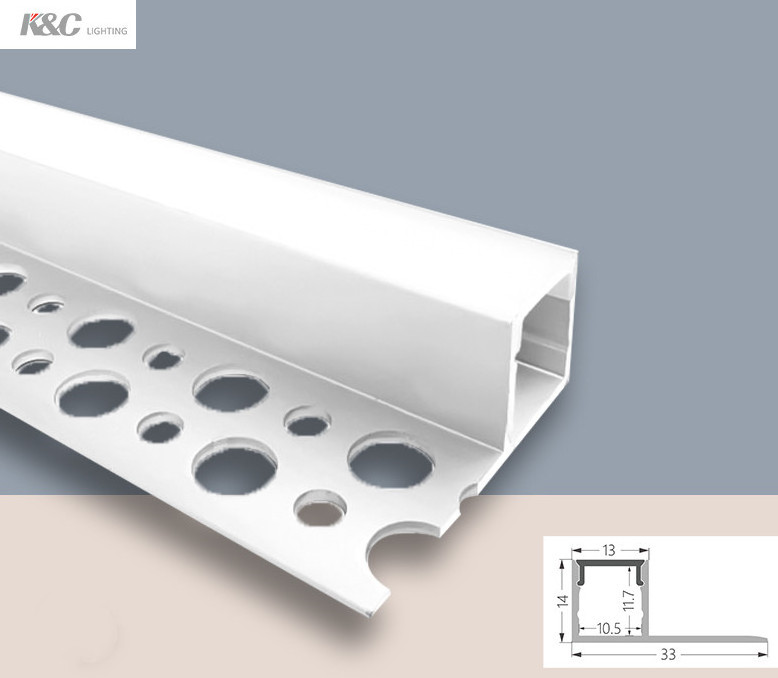 K5-2 For Ceiling Dry Wall Alu Profil Channel Recessed Architectural Drywall Gypsum Unilateral Plaster in LED Aluminium Profile