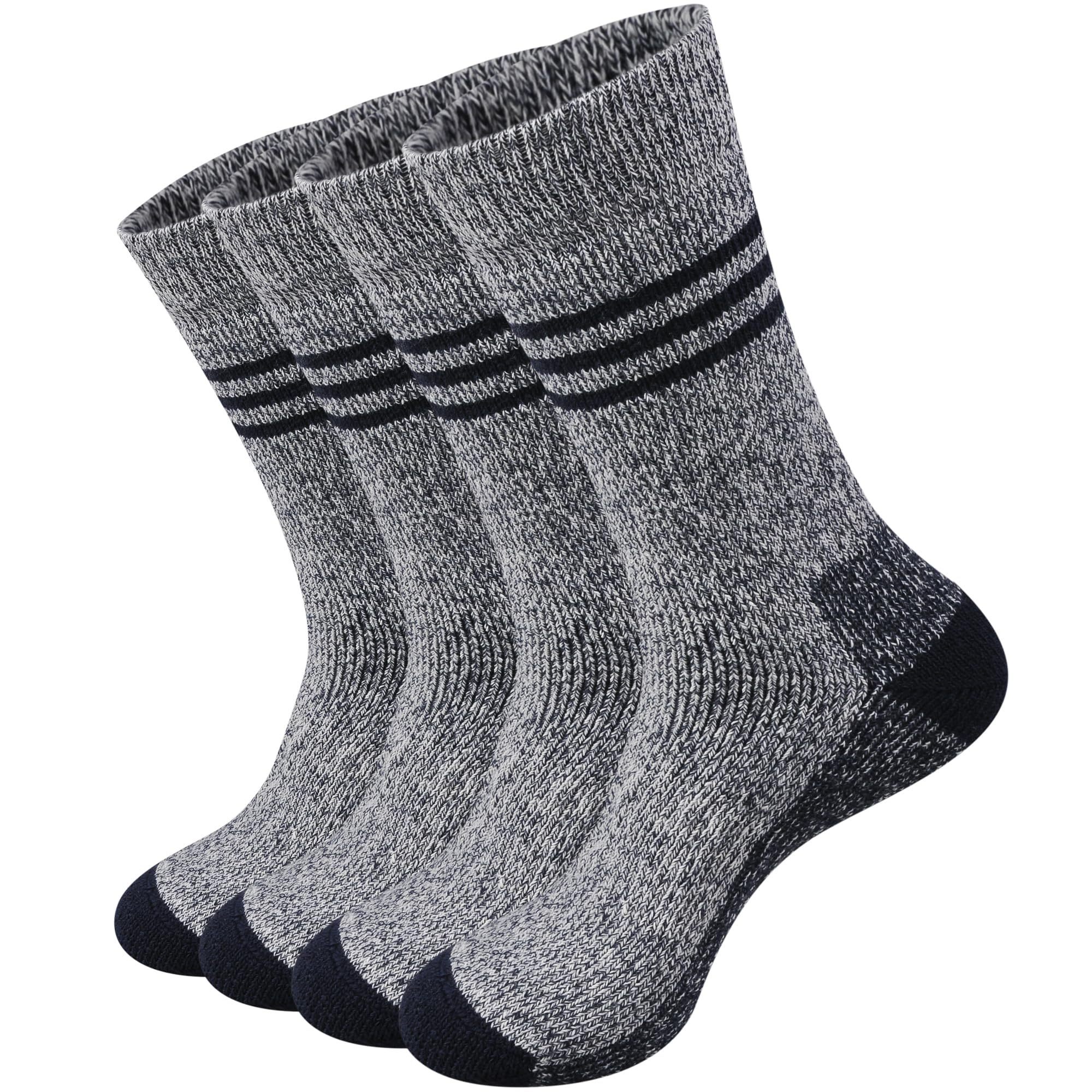 Men Women's Moisture Wicking Outdoor Compression Arch Support Dress Heavy Duty Work Cushion Crew 100% Merino Wool Socks