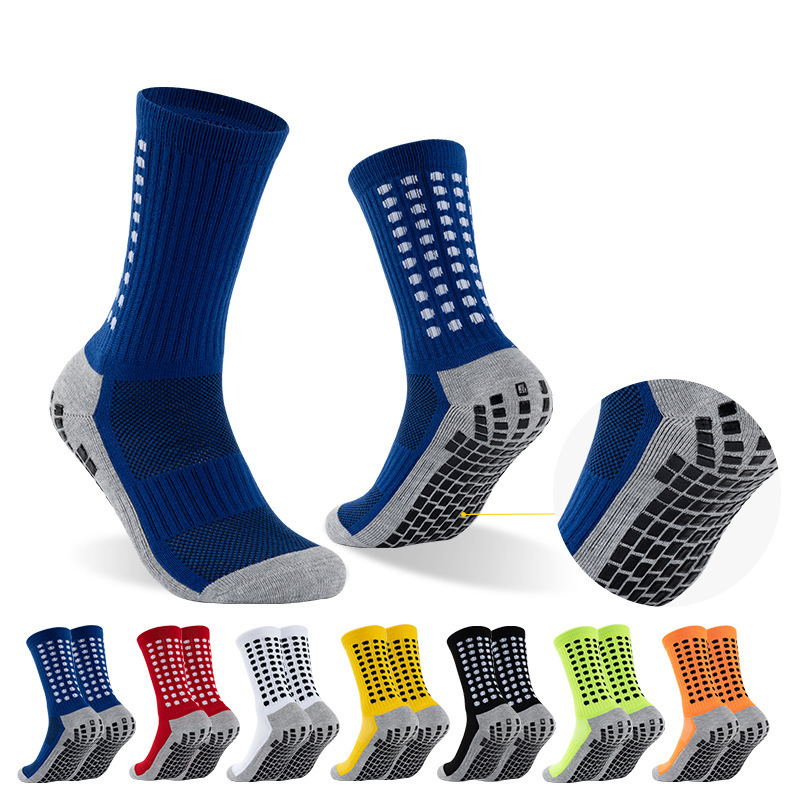 Adult Men Non Slip Sports Thickened Towel Bottom Student Training Football Socks