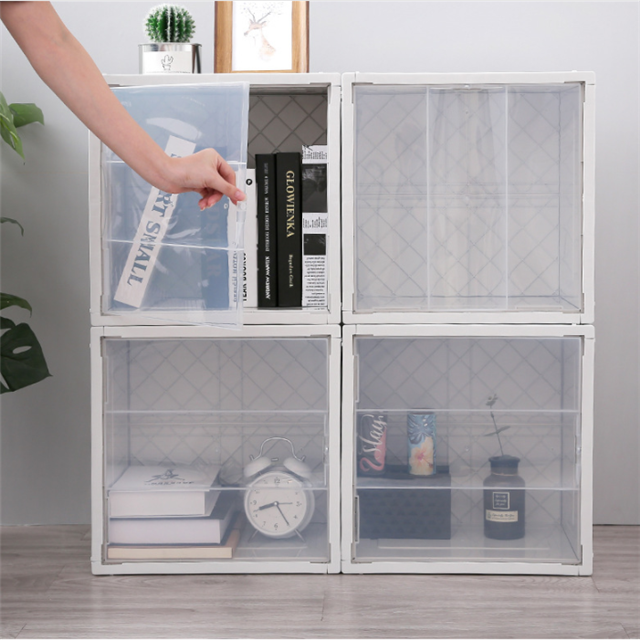 Clear Storage Bin Plastic Containers Stackable Book Organizer Stackable Pantry Storage Drawers