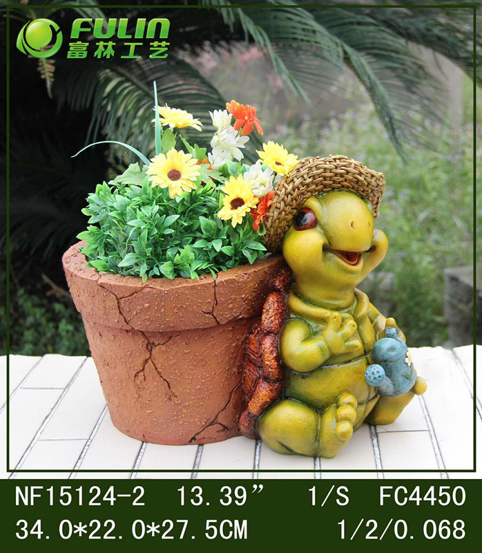 Garden Cartoon tortoise snail frog shape succulent pots for sale planting pots