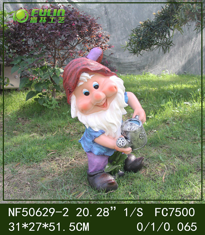 Outdoor Waterproof Resin Garden Gnome Statue Funny Labor Gnomes Seven Dwarfs Sculpture For Home Garden Decoration