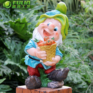 7 seven dwarf garden statue