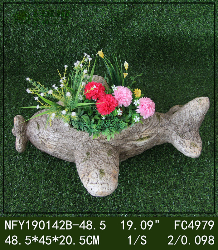 MGO stone garden decoration magnesia rustic car shape flower pot planter