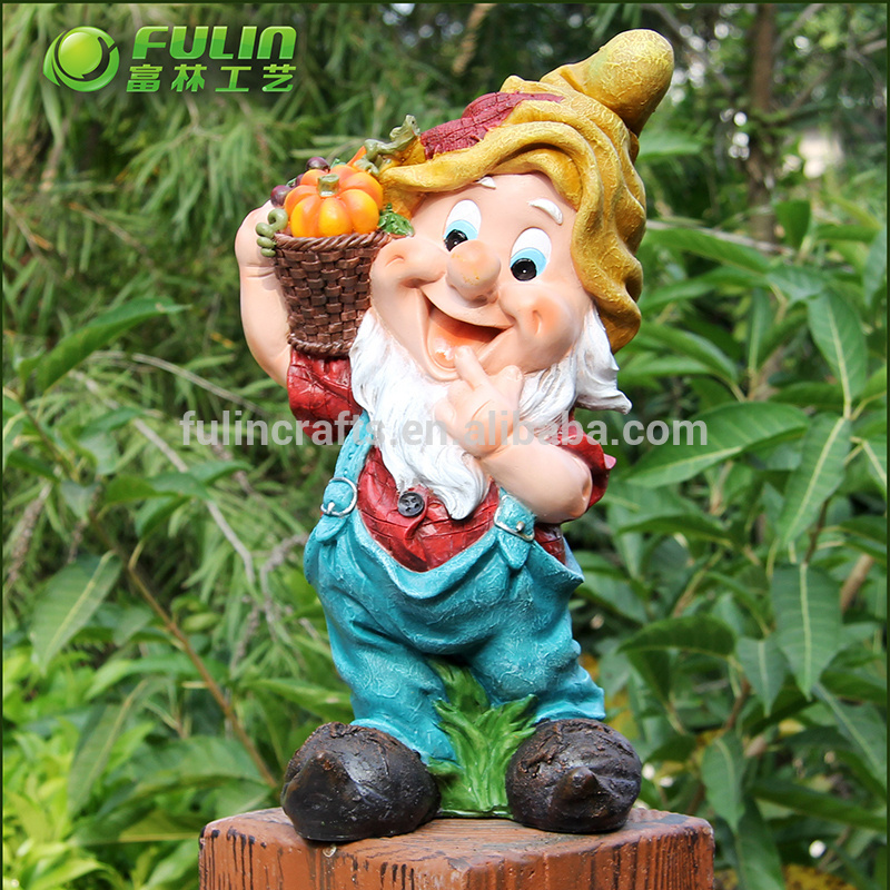 7 seven dwarf garden statue