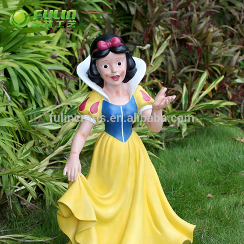 life size fiberglass snow white garden statue