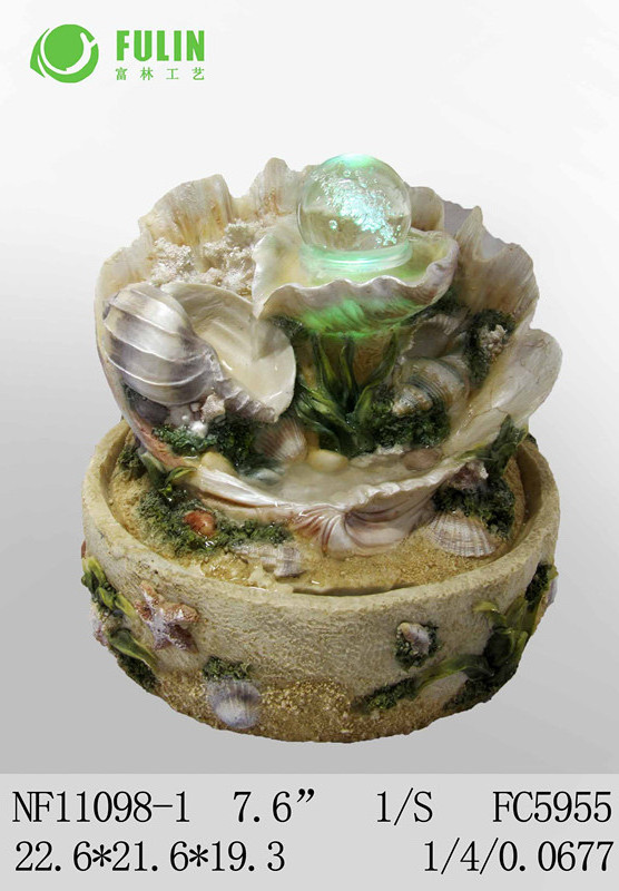 Artificial Fountain Decoration Resin Sea Shell