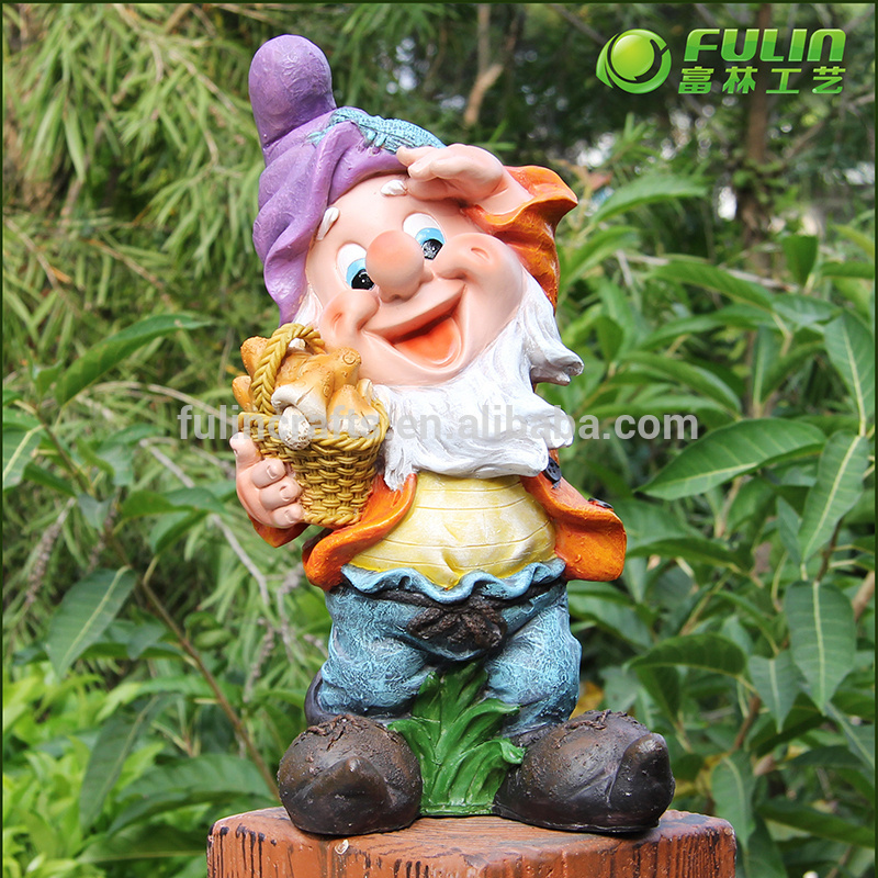 7 seven dwarf garden statue