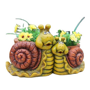 Garden Cartoon tortoise snail frog shape succulent pots for sale planting pots