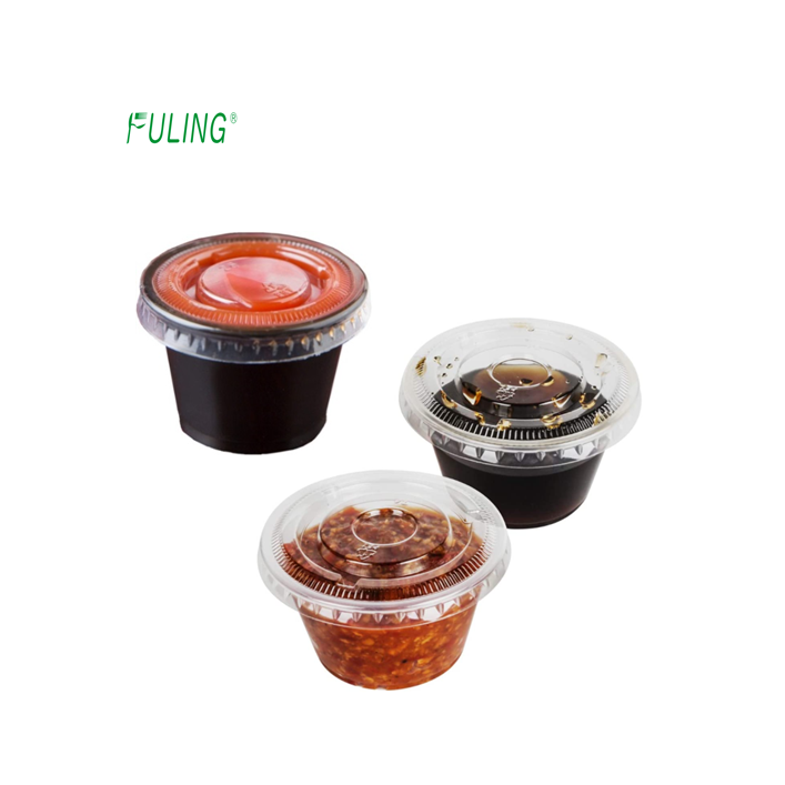 food grade plastic pp portion cups dipping sauce disposable salsa cup jellu 1 oz sauce containers plastic