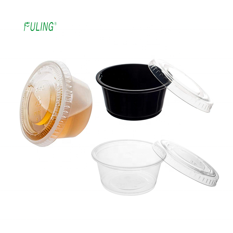 disposable condiment  ice cream cups  , plastic soufle cups 1 2 5.5 oz,2oz jello shot cups 50 pack